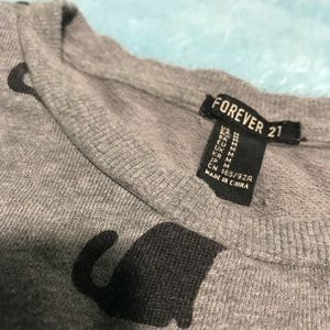 Forever 21 Cat Sweater, Size Medium
